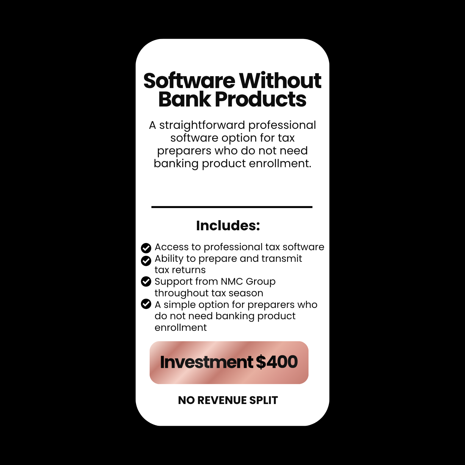 Software W/O Bank Products