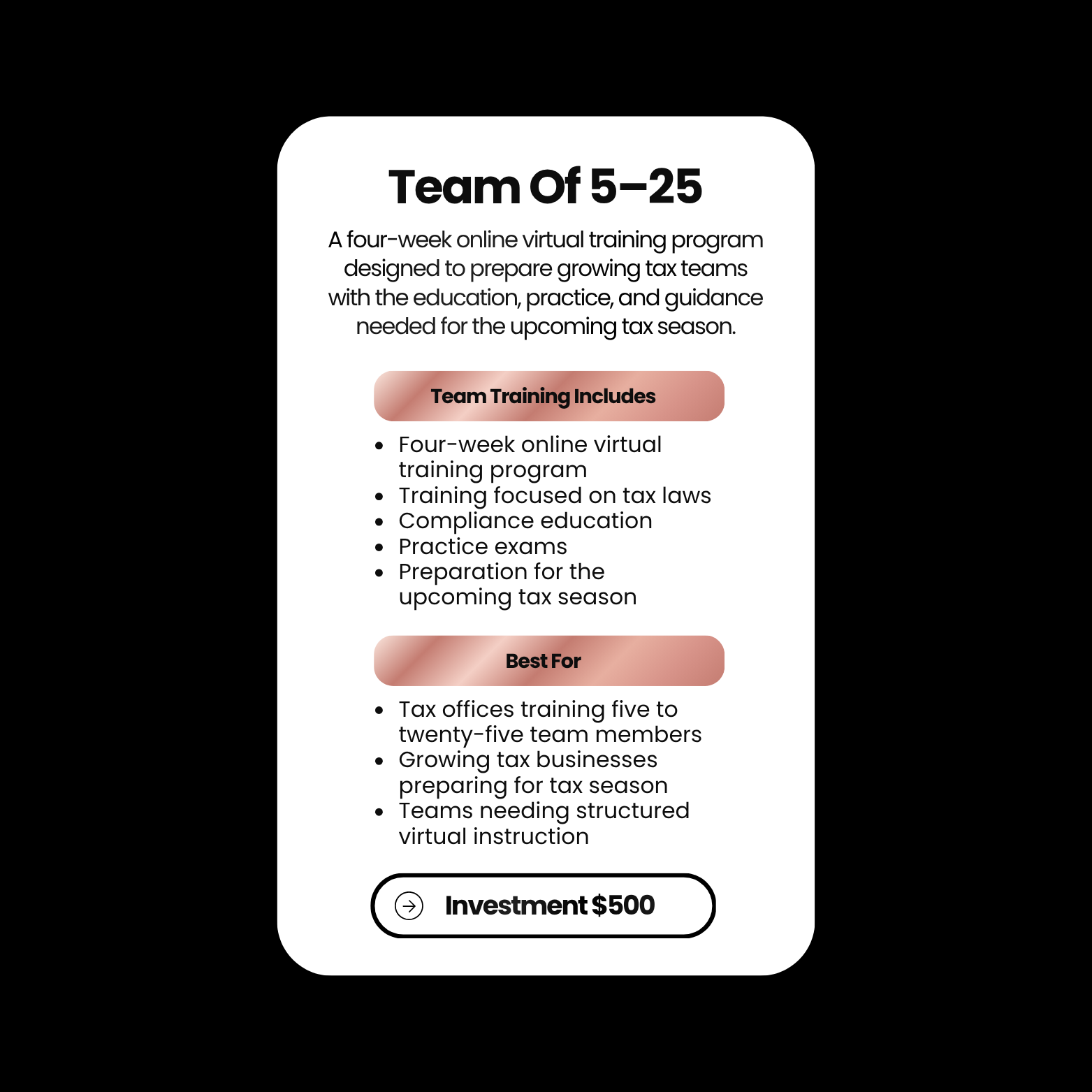 Team of 5-25
